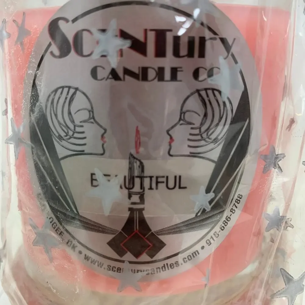 Vintage SCENTury Candle Beautiful Scent Jar Muskogee Oklahoma USA NOS 4